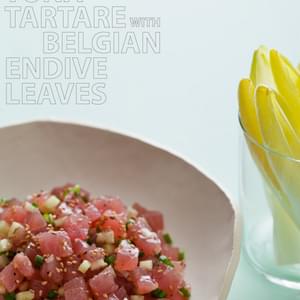 Tuna Tartare with Belgium Endive Leaves