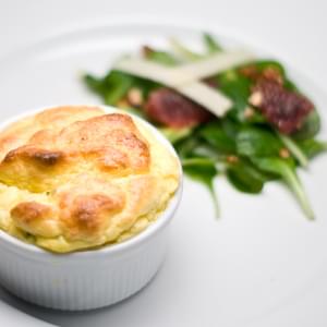 Creamed Corn and Sharp Cheddar Souffle