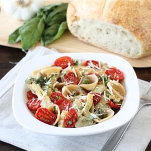 Orecchiette with Slow Roasted Tomatoes & Artichokes