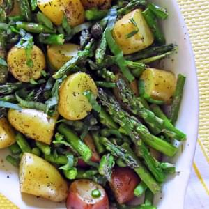 Roasted New Potatoes and Asparagus
