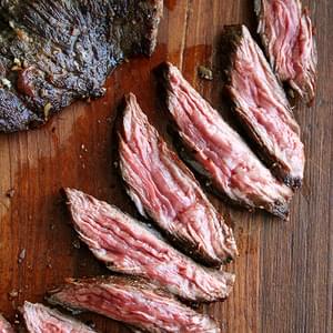 Skirt or Flap Steak with Shallots