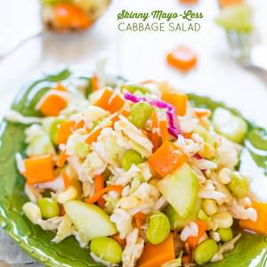 Skinny Mayo-Less Cabbage Salad