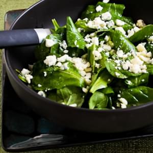Arugula and Gorgonzola Salad with Balsamic Vinegar