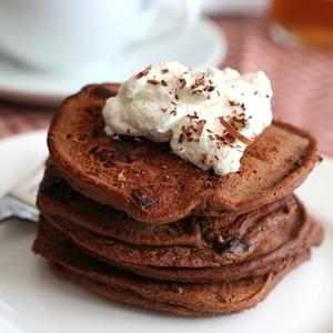 Chocolate Chocolate Chip Pancakes – Low Carb and Gluten-Free