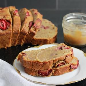 Strawberry Banana Bread with Brown Butter