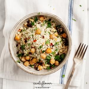 Spiced Cauliflower “couscous”
