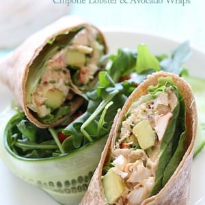 Chipotle Lobster and Avocado Wrap