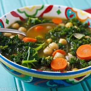North African Chickpea and Kale Soup