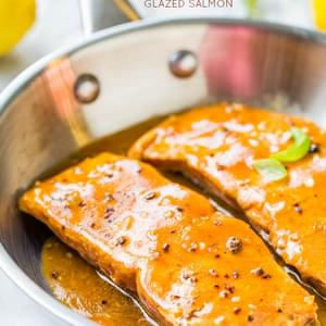 Maple Barbeque-Glazed Salmon