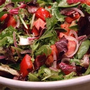 Mesclun & Tomato Salad w/ Honey- Lemon Dressing