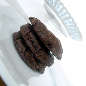 Salted Chocolate Shortbread Cookies