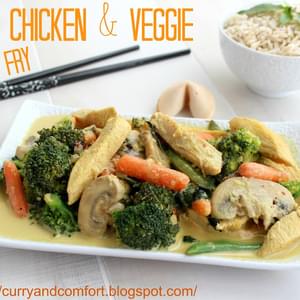 Thai Chicken Curry Veggie Stir Fry