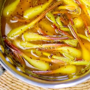 Curry Pickled Ramps