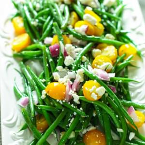 Bean Salad with Tomatoes and Feta