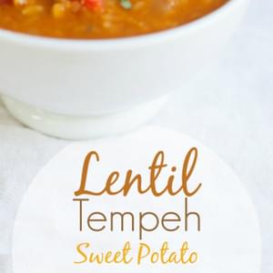 Lentil, Tempeh, and Sweet Potato Chili