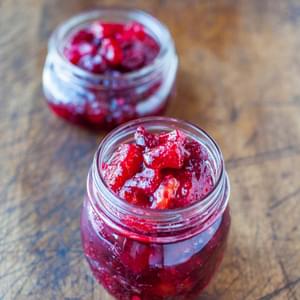 Cranberry Pineapple Mango Preserves with Cinnamon and Ginger (vegan, gluten-free)