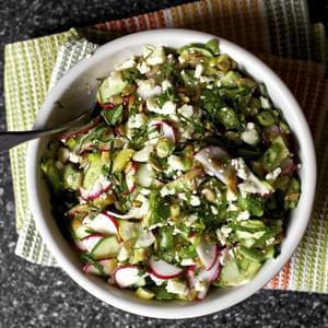 Chopped Salad With Feta, Lime And Mint