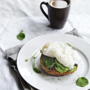 Quinoa Cakes With Poached Eggs