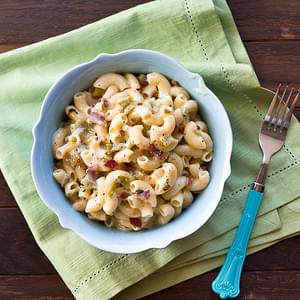 Hatch Chile and Bacon Mac & Cheese