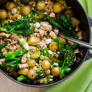 30 Minute Broccolini, Turkey and Baby Potatoes