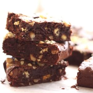 Double Chocolate Brownies with Macadamia Nuts - Traditional, Gluten Free or Casein Free