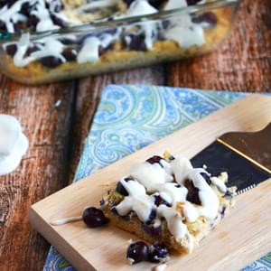 Blueberry & Coconut Coffee Cake Breakfast Bars