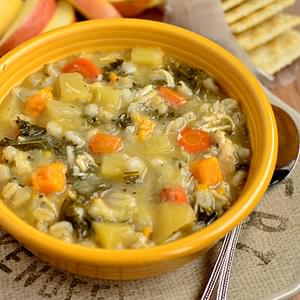 Crock Pot Chicken & Barley Vegetable Stew