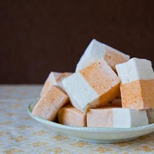 Carrot Cake Marshmallows featuring Carrot Marshmallows and Cream Cheese Marshmallows