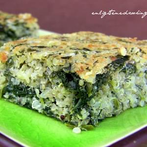 Savory Quinoa-Spinach Breakfast “Bars”