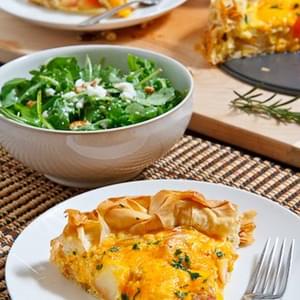 Apple and Cheddar Quiche