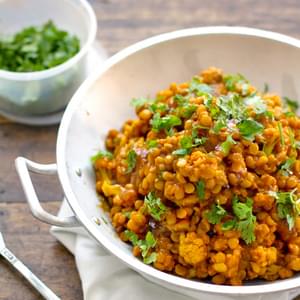 Cauliflower and Yellow Lentil Curry