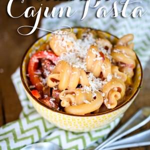 Creamy Cajun Pasta with Peppers and Smoked Sausage