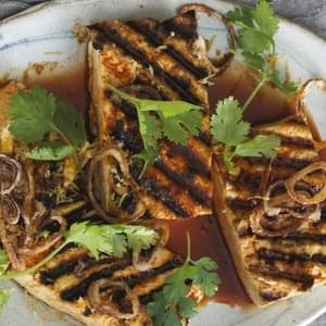 Grilled Tofu with Crispy Shallots