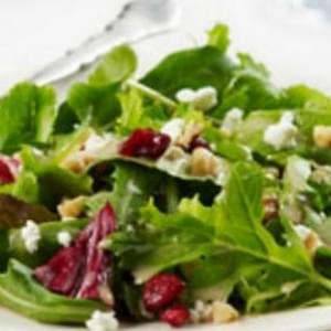 Mixed Greens with Cranberries, Goat Cheese & Walnuts