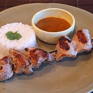 Coconut- Curry Pork Satay