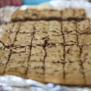 Gluten Free Chocolate Chip Toffee Bits Cookie Bars (Congo Bars)