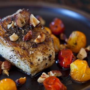 Cod Fish with Hazelnut Browned Butter