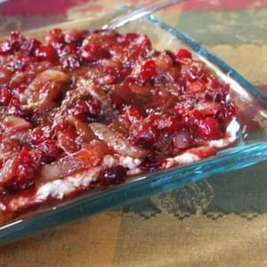 Cranberry- Caramelized Onion Cheese Spread