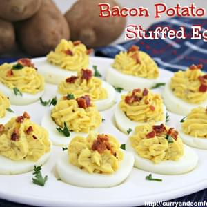 Bacon Potato Salad Stuffed Deviled Eggs