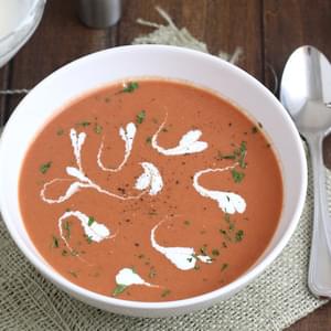 Creamy Roasted Tomato-Balsamic Soup