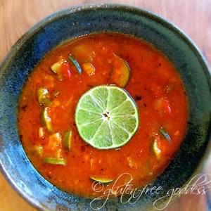 Fresh Vegetable Soup Recipe with Lime