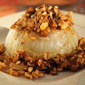 Vidalia Onions Stuffed with Rice-Lentil Pilaf