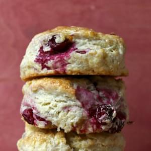 Fresh Cranberry and Meyer Lemon Biscuits