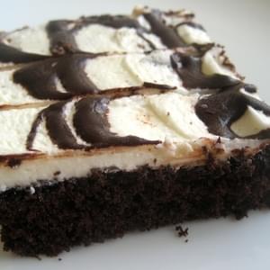 Drizzled Dark Chocolate Sheet Cake