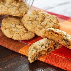 Low-fat Pumpkin Spiced Chocolate Chip Cookies