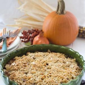 Gluten Free Pear Cranberry Almond Crumble
