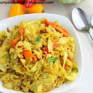 Sweet and Sour Cabbage Curry Stir Fry (Throwback Thursday)