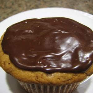 Peanut Butter Cupcakes with Milk Chocolate Glaze