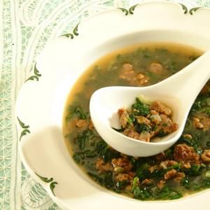 Spinach-Veal Soup