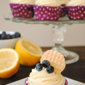 Blueberry Cupcakes with Lemon Frosting